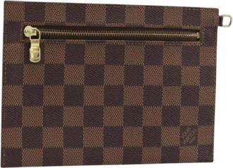 Louis Vuitton Pre-owned Clutches, female, Brown, Size: ONE SIZE Pre-owned Canvas Clutch