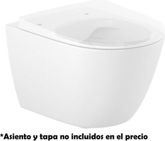 Roca Roca - Taza Suspendida Rimless Con Fijaciones Ocultas Ona Tama&ntilde;o: Compacto