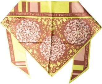 Twinset Avocado Sjaal - Dames - Zijden sjaals - Veelkleurig - ONE Size - Accessoires
