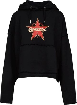 Givenchy Lange Mouwen Hoodie - Dames - Hoodies - Zwart - L - Katoen - Hoodies & sweatvesten