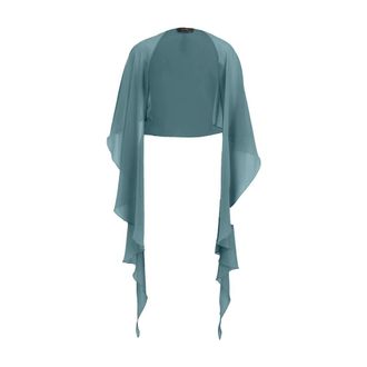 Vera Mont Chiffon Stola - Dames - Blouses & Shirts - Blauw - Maat: M Chiffon