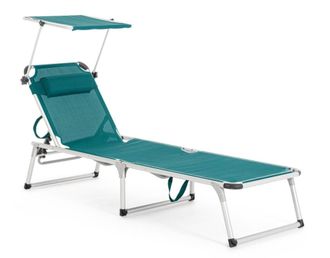 BIZZOTTO Tumbona aluminio reclinable azul