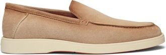 Santoni Su&egrave;de Mocassin - Heren - Loafers - Beige - 39 1/2 EU - Su&egrave;de - Schoenen