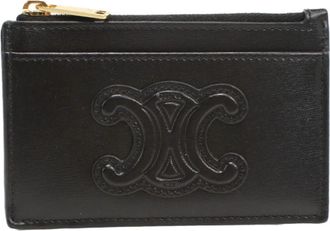 Celine Black Leather Coin Purse/Coin Case (Pre-Owned)