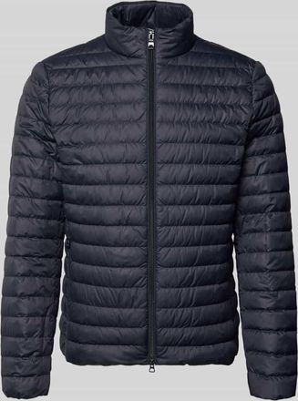 Geox Steppjacke mit Stehkragen und Zweiwege-Rei&szlig;verschluss in Marine, Gr&ouml;&szlig;e XXXL