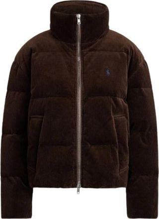 Polo Ralph Lauren Dames, Jassen, Bruin, Maat: S Velours