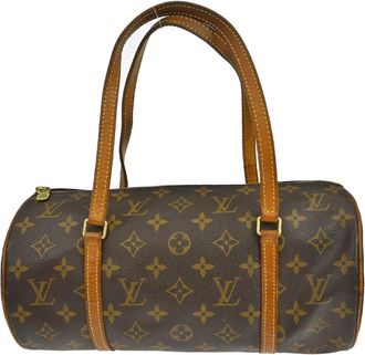 Louis Vuitton Papillon Handbag Monogram Canvas Brown Canvas Handbag (Pre-Owned)
