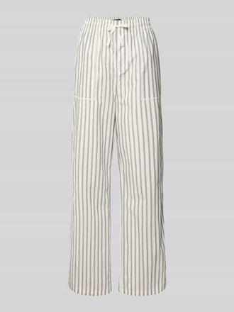 Tommy Hilfiger Loose Fit Pyjama-Hose aus reiner Baumwolle in Offwhite, Gr&ouml;&szlig;e XL