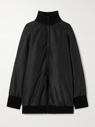 Norma Kamali Bomber Oversize In Shell Imbottito - Nero