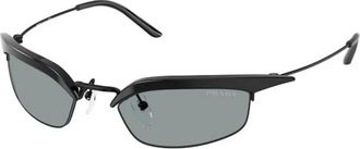 Prada B50S Zonnebril - Dames - Zonnebrillen - Zwart - 52 MM - Accessoires