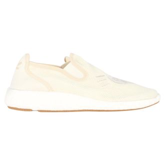 adidas Originals Adidas Originals Human Made Pure Logo-Appliqu&eacute;d Mesh Slip-On Sneakers in Wit Synthetisch