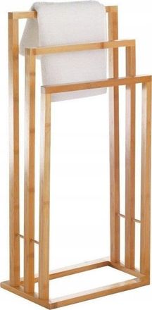 ZELLER Soporte Para Toallas De Bamb&uacute; Natural 42x24x81,5 Cm