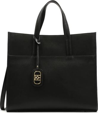 Kazar Klassieke grote schoudertas - Dames - Schoudertassen - Zwart - ONE Size - Leer - Tassen