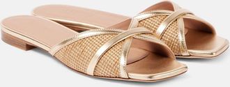 Malone Souliers Perla raffia sandals