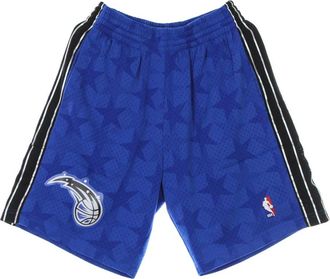 Mitchell & Ness NBA Swingman Basketball Shorts Hardwood Classics - Heren - Korte sportbroeken - Blauw - XL - Polyester - Fitness