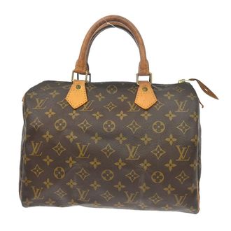 Louis Vuitton Speedy Handbag Monogram Canvas Brown Canvas Handbag (Pre-Owned)