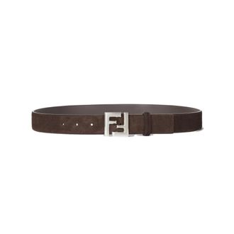 Fendi Belts, male, Brown, Size: 105 CM Squared FF Belt