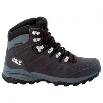 Jack Wolfskin Refugio Texapore Mid Wanderschuhe f&uuml;r Damen | grau/schwarz