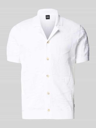 HUGO BOSS Regular Fit Freizeithemd aus Baumwoll-Strick Modell C-NOY in Weiss, Gr&ouml;&szlig;e XXL