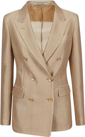 Tagliatore Parigi Blazer - Dames - Blazers - Beige - M - Wol - Jassen