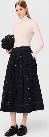 Maje Wool And Silk Jumper - Off White - Maje