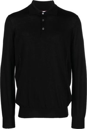 Brunello Cucinelli Long-sleeve Virgin Wool Polo Shirt