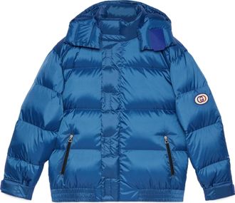 Gucci Down Jacket With Detachable Hood Blue 714813-Z8A5L-4269
