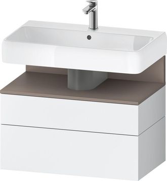 Duravit Duravit - Qatego Mueble Bajo Lavabo, 1 Extra&iacute;ble Y 1 Caj&oacute;n