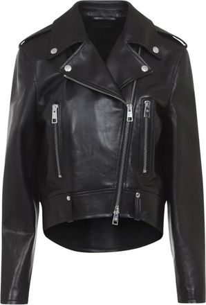 Balenciaga Dames, Jassen, Zwart, Maat: XS Katoen