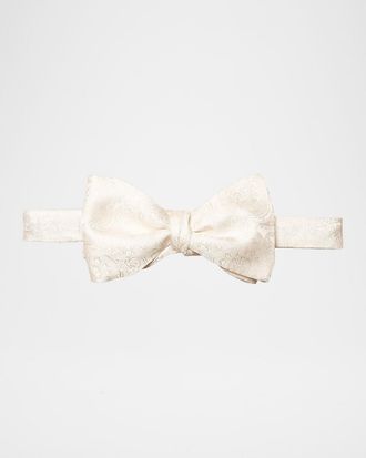 Eton Men & apos;s Paisley Woven Silk Bow Tie