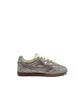 Autry Womens Windspin Sneakers In Sparkle Silver