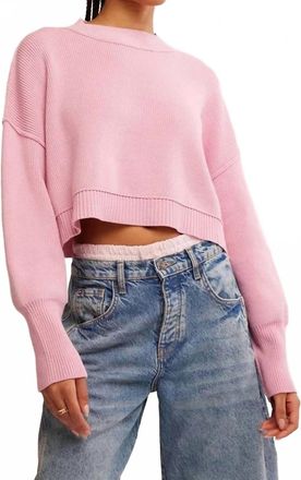 Free People Easy Street Crop Pullover - Plus In Lollipop