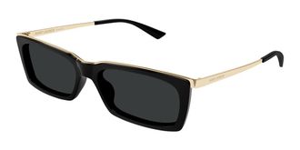 Saint Laurent SL 766/F Asian Fit 001 Mens Sunglasses Black Size 57