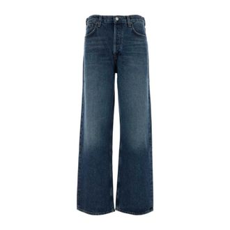 A Gold E Wide Jeans, female, Blue, Size: W25 Low Slung Baggy In Selection