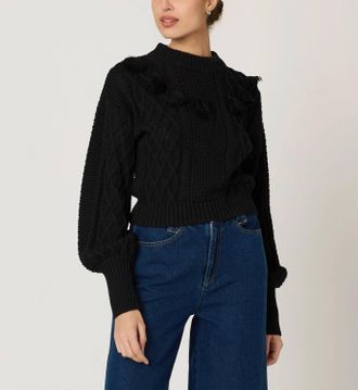 Cleobella Bettina Sweater In Black