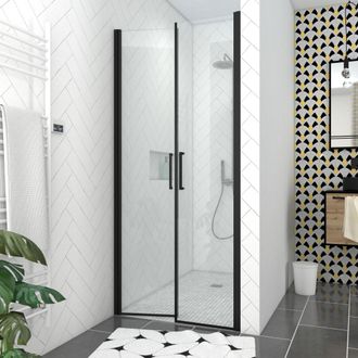 Aurlane Pack Mampara De Ducha 90x200 Cm + Plato De Ducha Alicatado 90x160 Recuperable