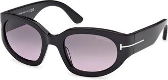 Tom Ford Ft 1313 01B Zonnebrillen - Dames - Zonnebrillen - Zwart - 53 MM - Accessoires