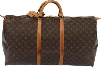Louis Vuitton Pre-owned Weekend Bags, female, Brown, Size: ONE SIZE Pre-owned Vintage Monogram Keepall Travel Bag