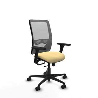 Piqueras y Crespo Silla De Oficina Piqueras Y Crespo Zulema Crema Cuero Sint&eacute;tico Malla