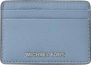 Michael Kors Wallets & Cardholders, female, Blue, Size: ONE SIZE Pebbled Leather Card Wallet