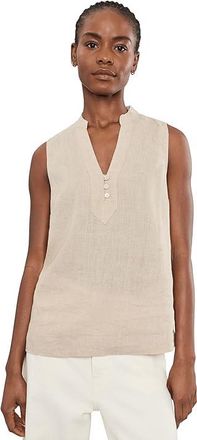 Tommy Bahama Two Palms Shine Sleeveless Popover Womens Clothing Natural Linen : LG (US 12-14), Linen/Nylon