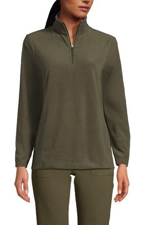 Lands End Anyweather Fleece Quarter Zip Pullover in Forest Moss at Nordstrom, Size X-Large P