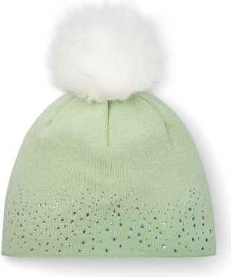 Eisb&auml;r Nalin Lux Crystal M&uuml;tze f&uuml;r Damen | gr&uuml;n/wei&szlig;