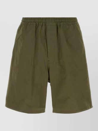 Prada poplin bermuda shorts featuring back pockets