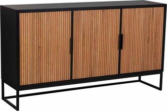 Wanderlust Deco Wanderlust Deco - Aparador De 3 Puertas De Madera Y Metal 160x41,5x90h Cm