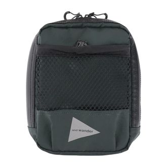 And Wander Nylon Cross-body Bag With Logo - male - And Wander - Cross Body Bags - Green - ONE SIZE - Bags