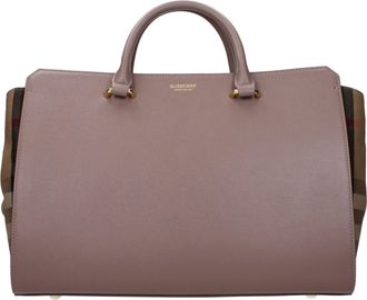 Burberry Grijze Leren Handtas