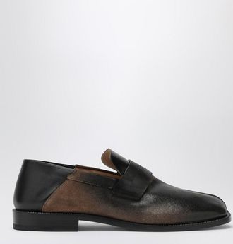 Maison Margiela Tabi City loafers in suede with laminated treatment
