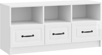 vidaXL Mueble De Tv Brillante 102 X 34,5 X 47 Cm Madera De Ingenier&iacute;a Vidaxl