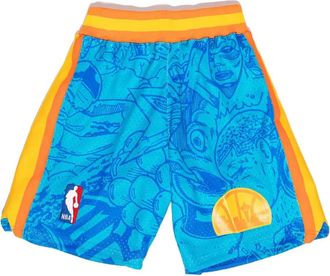 Mitchell & Ness x Hebru Brantley Shorts con stampa Supersonics - Blu